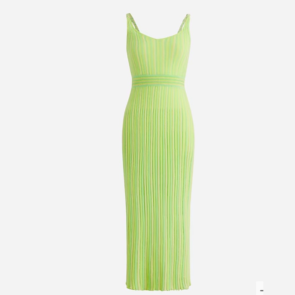 J.Crew Limited-edition midi striped sweater-dress
